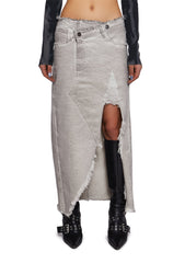 Digital Mix Midi Skirt