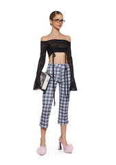 Book Club Babe Plaid Capri Pants