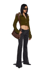 Foolproof Attraction Knit Jacket - Olive