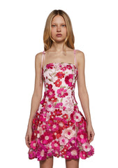 Floral Dreams Mini Dress - Light Pink