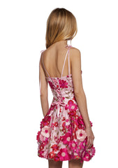 Floral Dreams Mini Dress - Light Pink