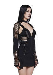 Darkly Devoted Dress And Shrug Set