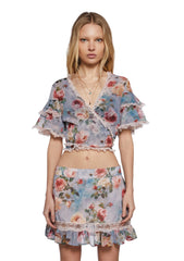 Springtime Seductions Ruffled Blouse