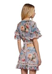 Springtime Seductions Ruffled Blouse