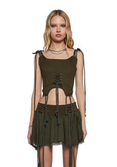 Chord Laced Corset Top