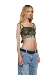 Fluorescent Eden Crop Tank