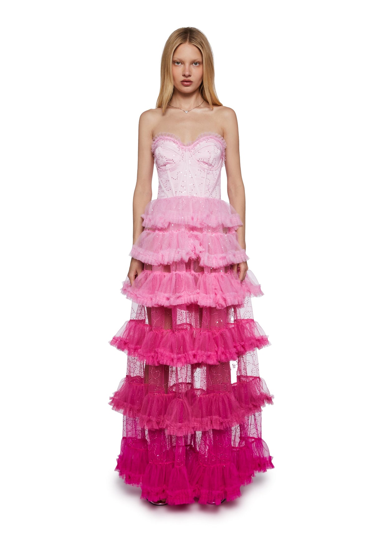 At The Altar Maxi Dress - Pink