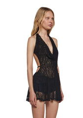 Bubble Pop Fit N’ Flare Dress - Black