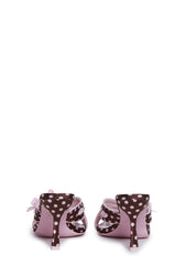 Sweetheart Glance Heeled Sandals - Polka Dot
