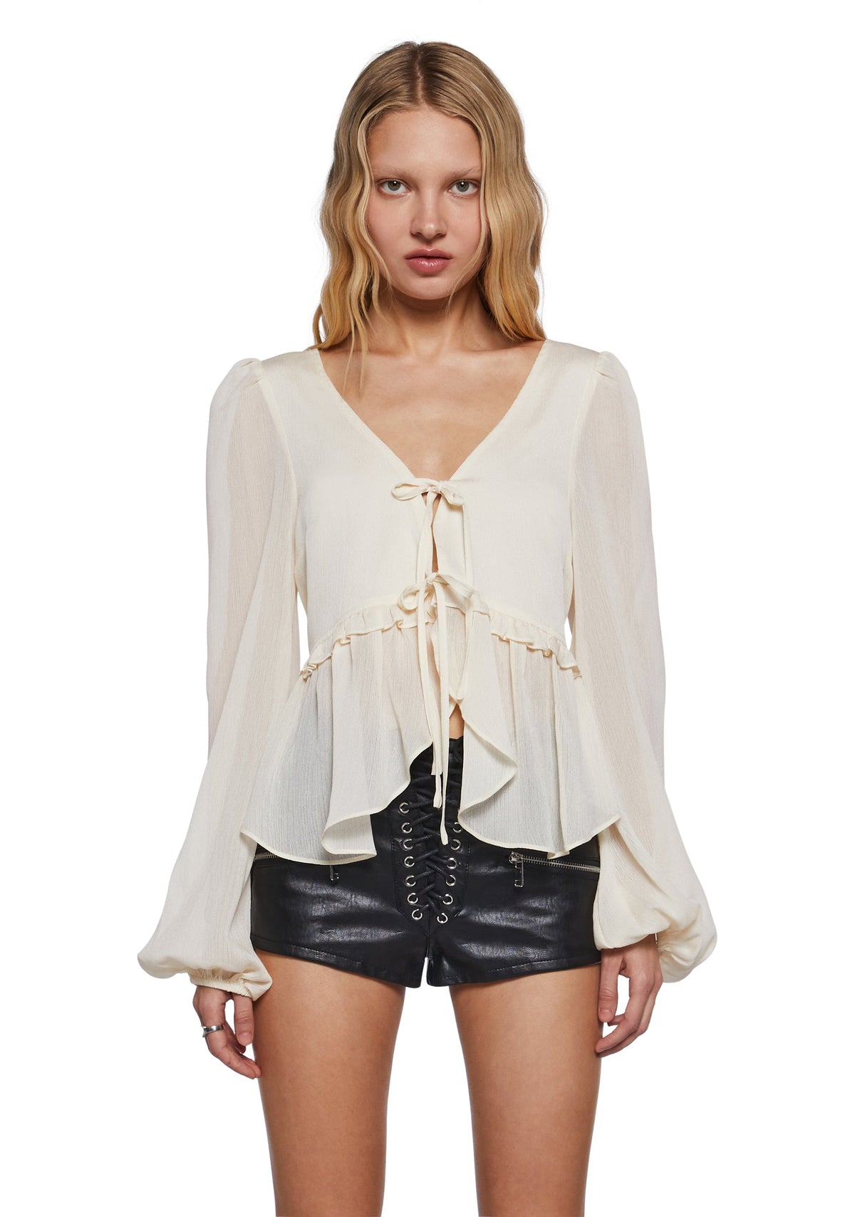 Forever Me Peasant Top - Off White