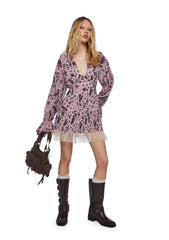 Dreamy Dusk Mini Dress - Floral