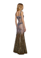 Blind Intuition Maxi Dress - Gray