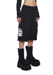 Goth Journal Distressed Shorts