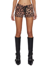 True Spots Leopard Shorts