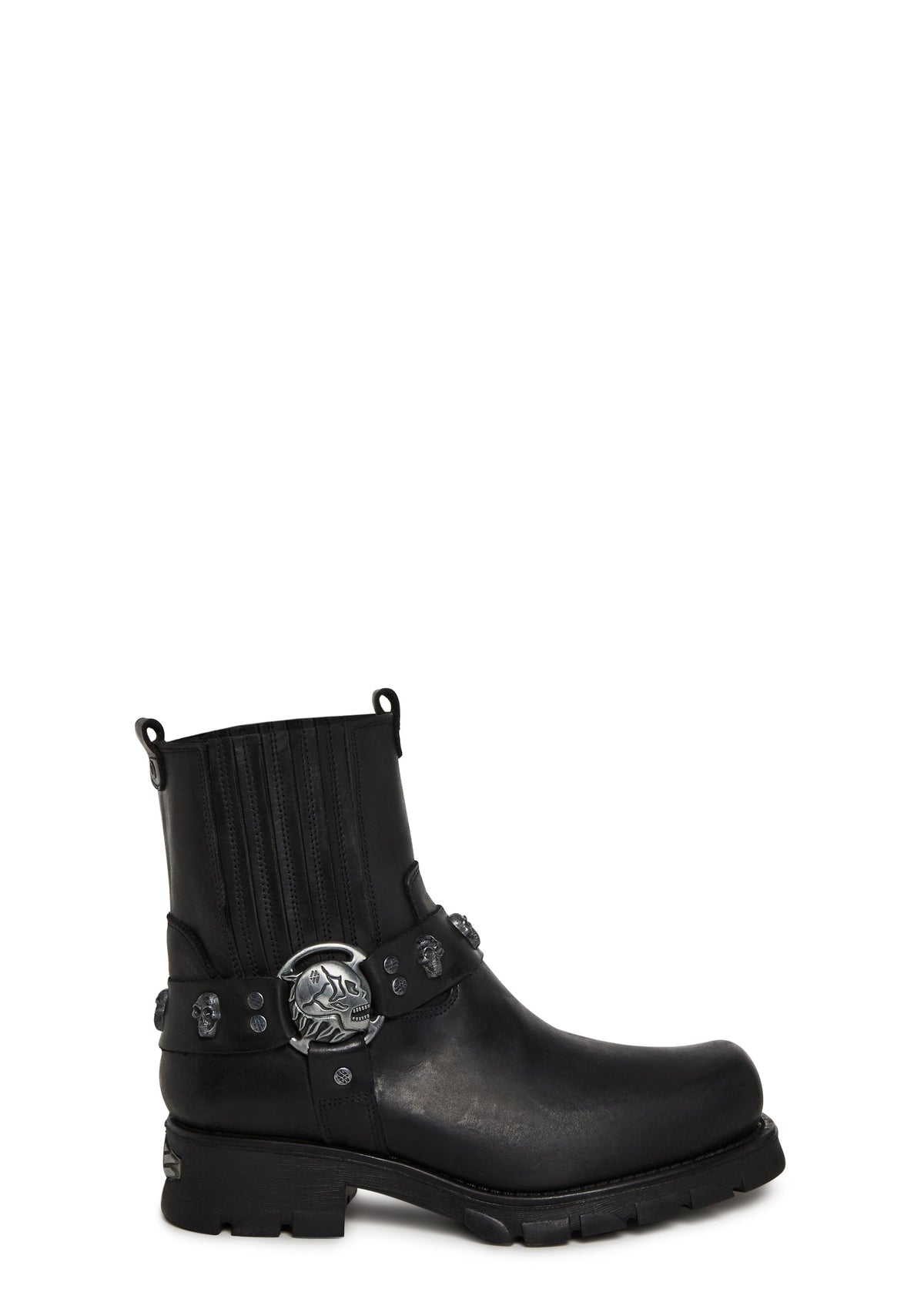 M-7621-S1 Motorcycle Ankle Boots
