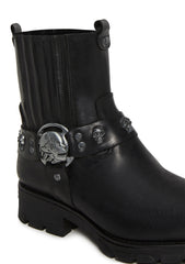 M-7621-S1 Motorcycle Ankle Boots