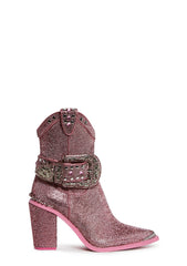 Sharp Sheriff Shine Cowboy Boots - Pink