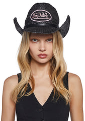 Von Dutch Cowboy Hat - Black