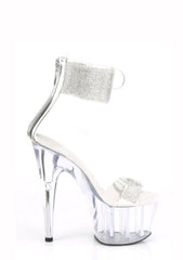 Adore-727RS Platform Ankle Cuff Sandals-Clear