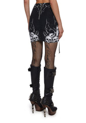 Eternal Damnation Graphic Skirt