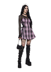 Charm School Dropout Plaid Dress