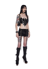 Cave Rave Sequin Bat Top