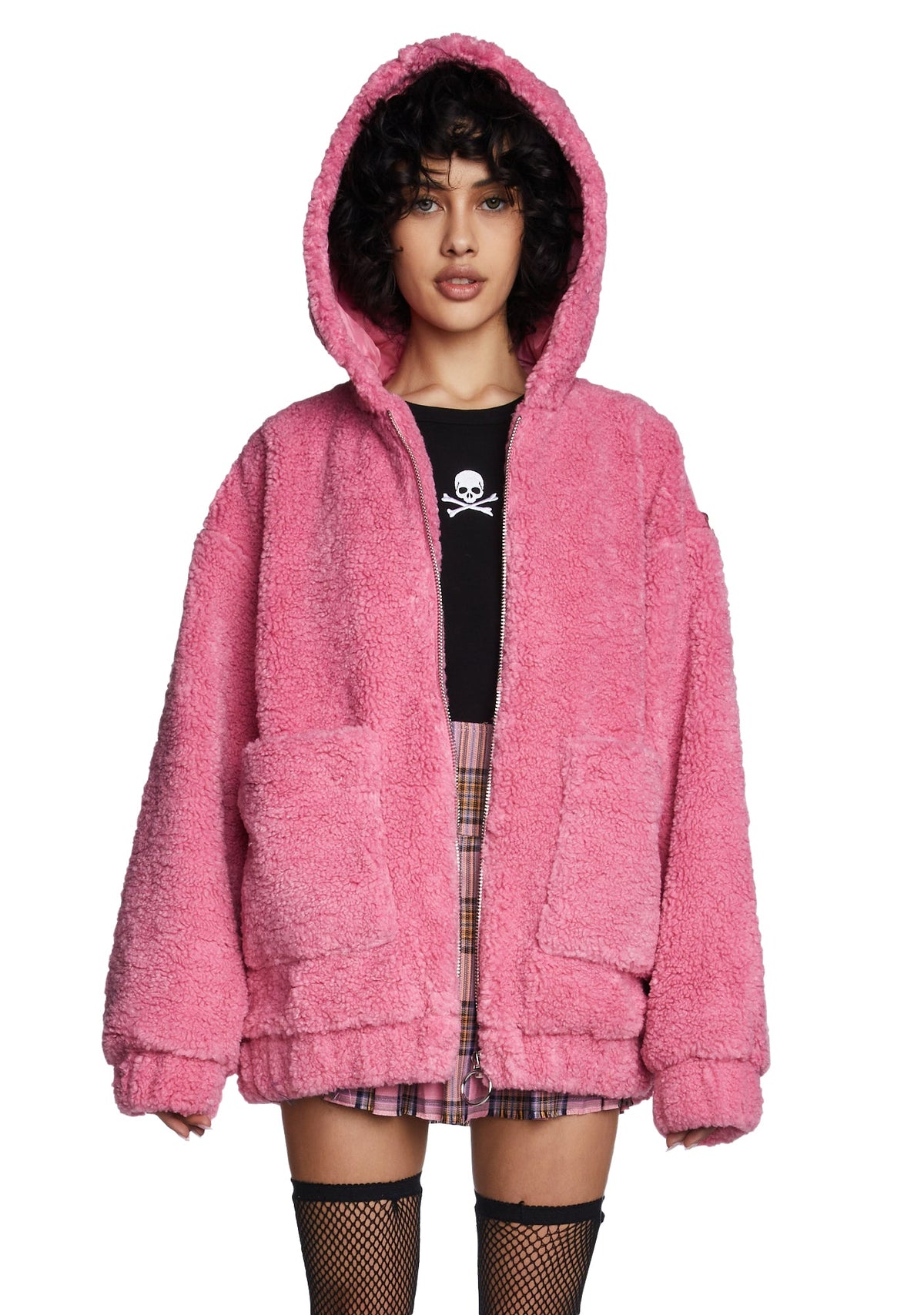 Teenage Kicks Hooded Sherpa Jacket