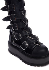 Slacker-160 Platform Mid-Calf Boots