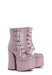 Divine Last Act Platform Buckle Boots