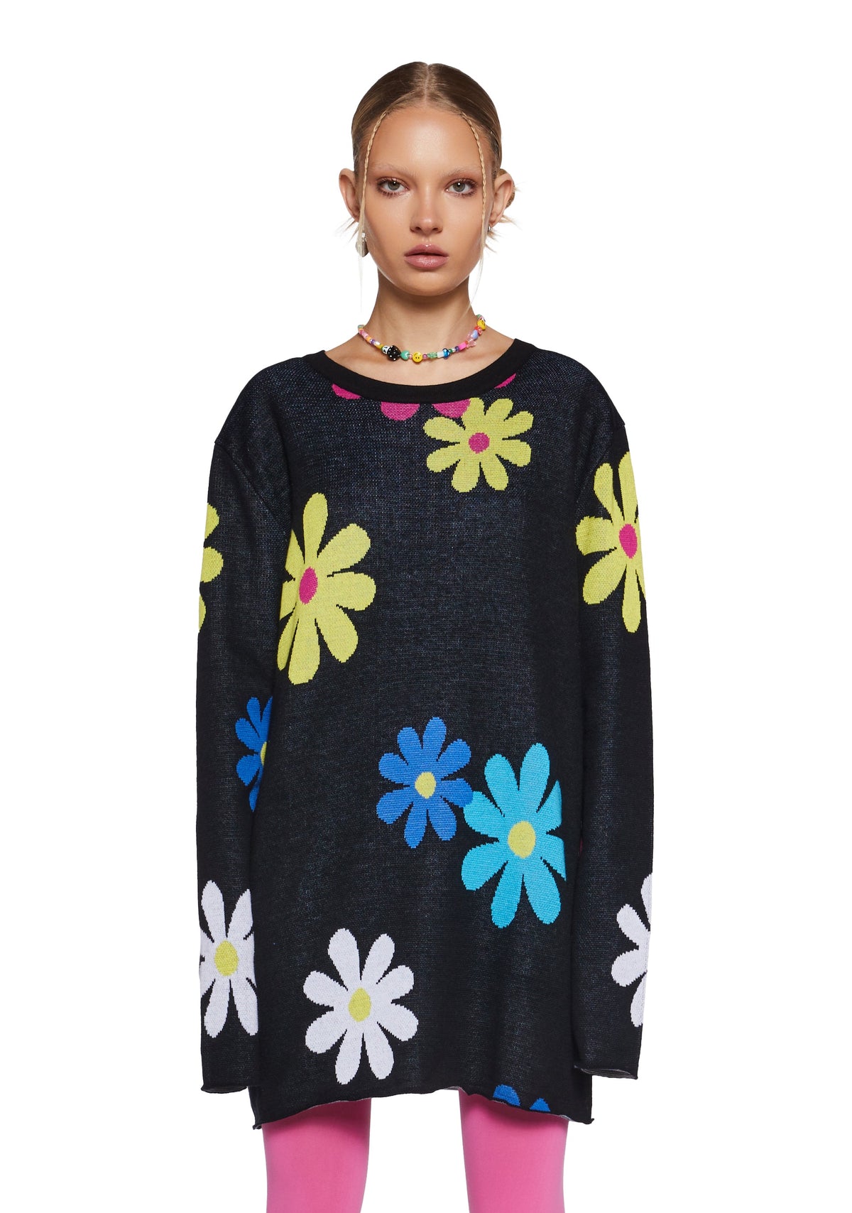 Flower Power Intarsia Sweater
