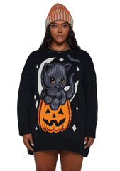 Plus Too Cute To Spook Oversized Sweater