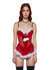 Crimson Holly Eye Candy Mesh Teddy