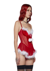 Crimson Holly Eye Candy Mesh Teddy