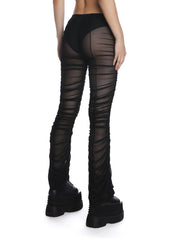 The Mosh Pit Mesh Flared Leggings