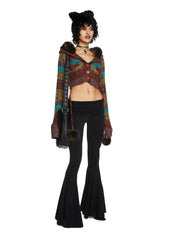 Dew Morning Flare Pants - Black