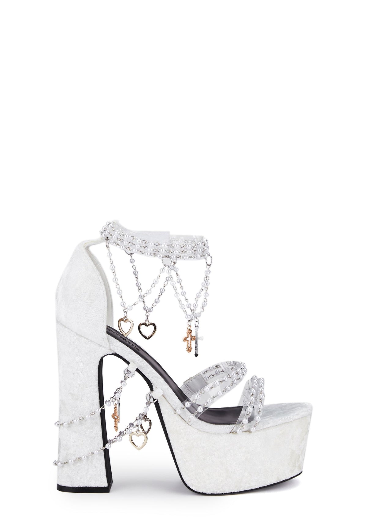 Holy Revelation Platform Heels - White