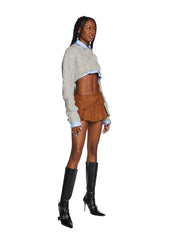 Viral Takeover Mini Skirt - Camel