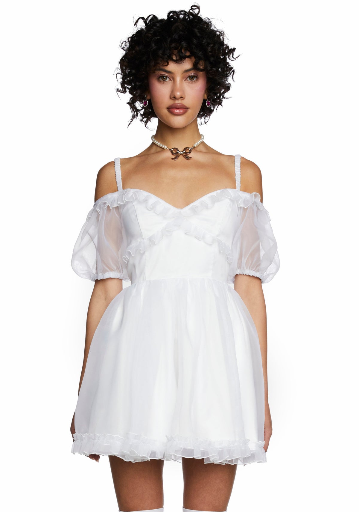 Sense N' Sensibility Mini Dress - White