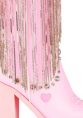 Present Perfect Cowboy Boots - Pink