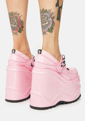 WAVE-48 Platform Wedge Mary Janes